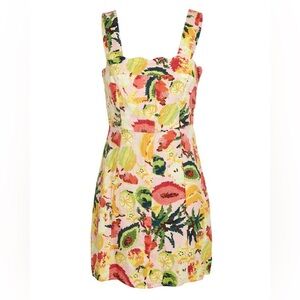 Farm Rio Frutas Linen Mini Dress Medium